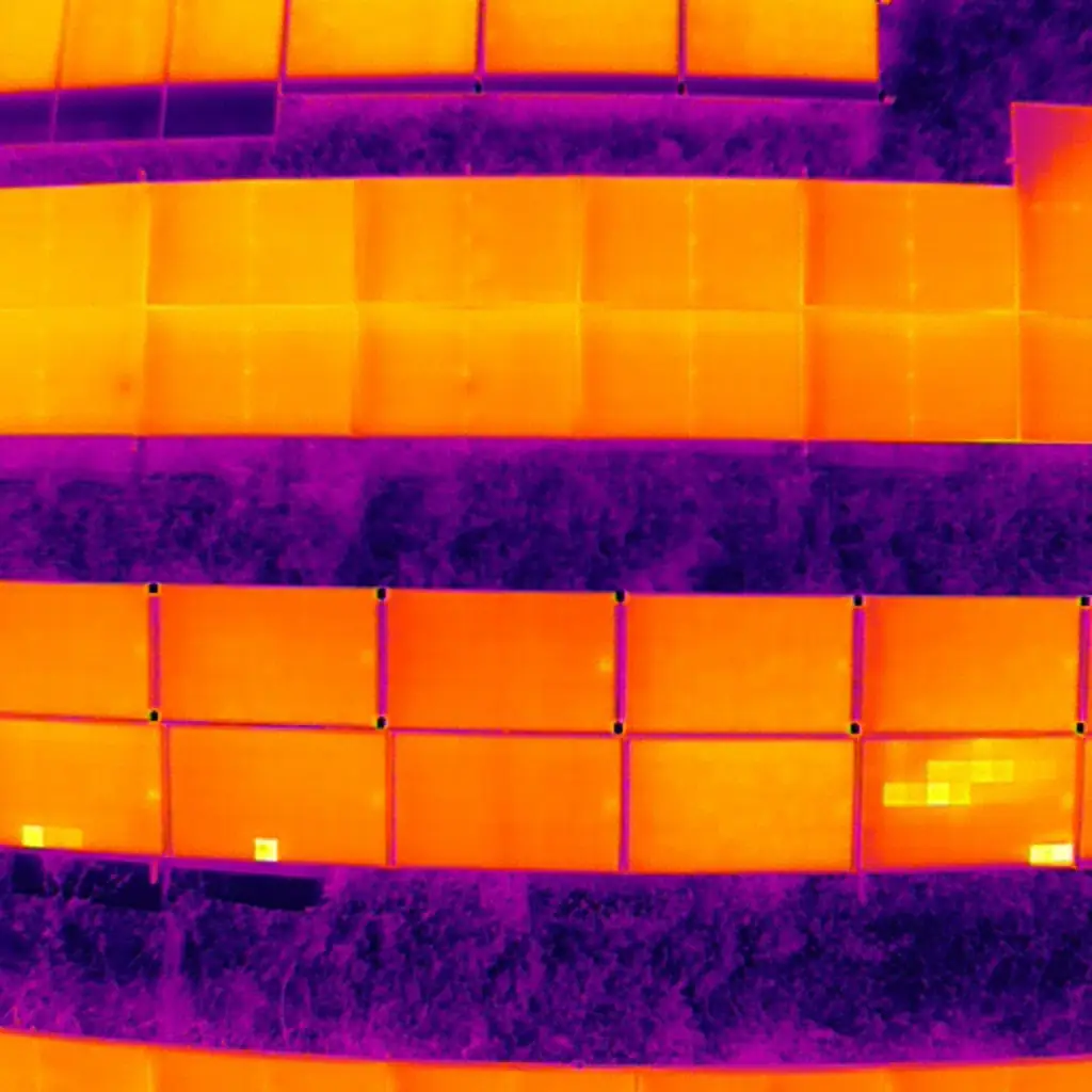 Термография на фотоволтачини панели